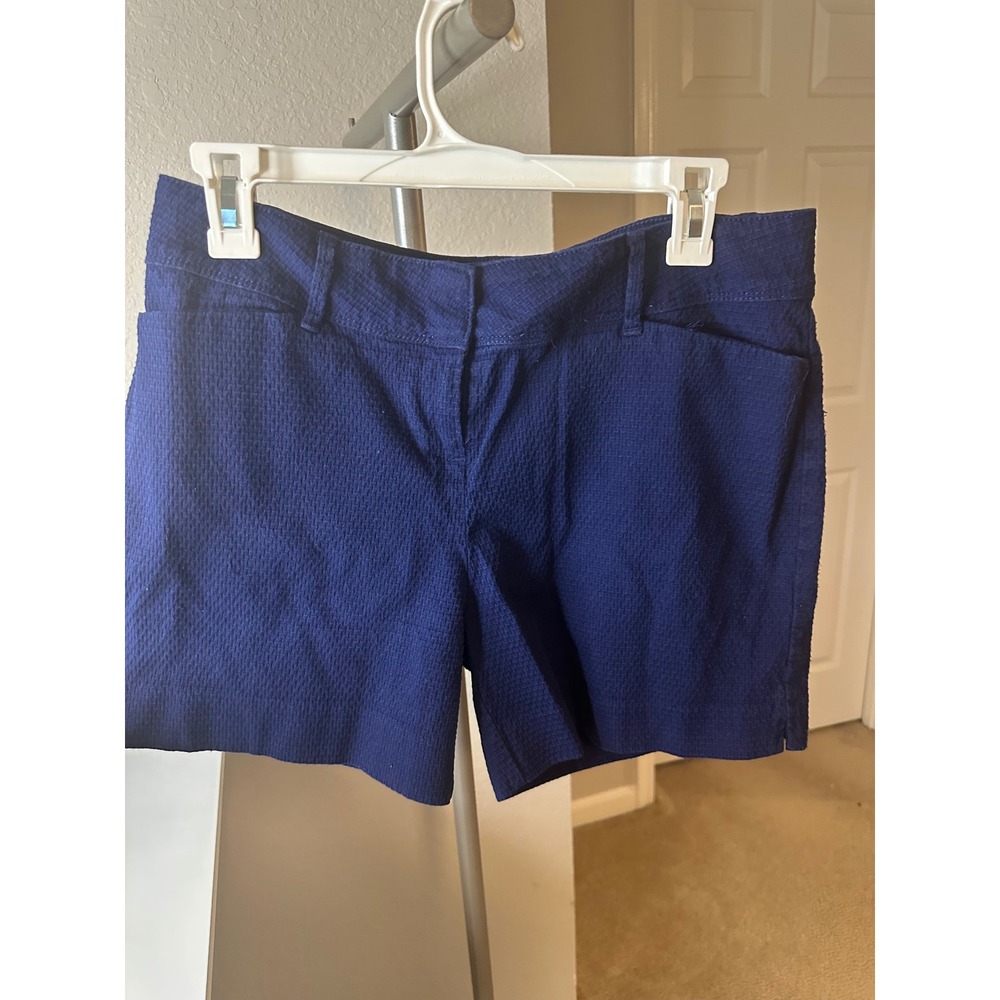 The Limited Textured Jacquard Shorts Womens 8 Blue Excellent Casual Dressy